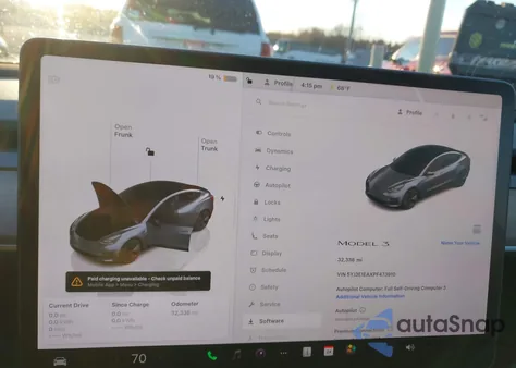 2023 Tesla Model 3 Rear-Wheel Drive из США, поврежденный, VIN 5YJ3E1EAXPF473910